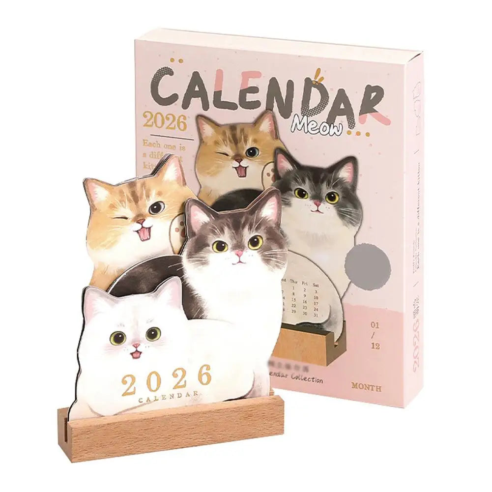 🐶✨ Cute 3D Pet Kid Desk Calendar – Make Every Day Happier!