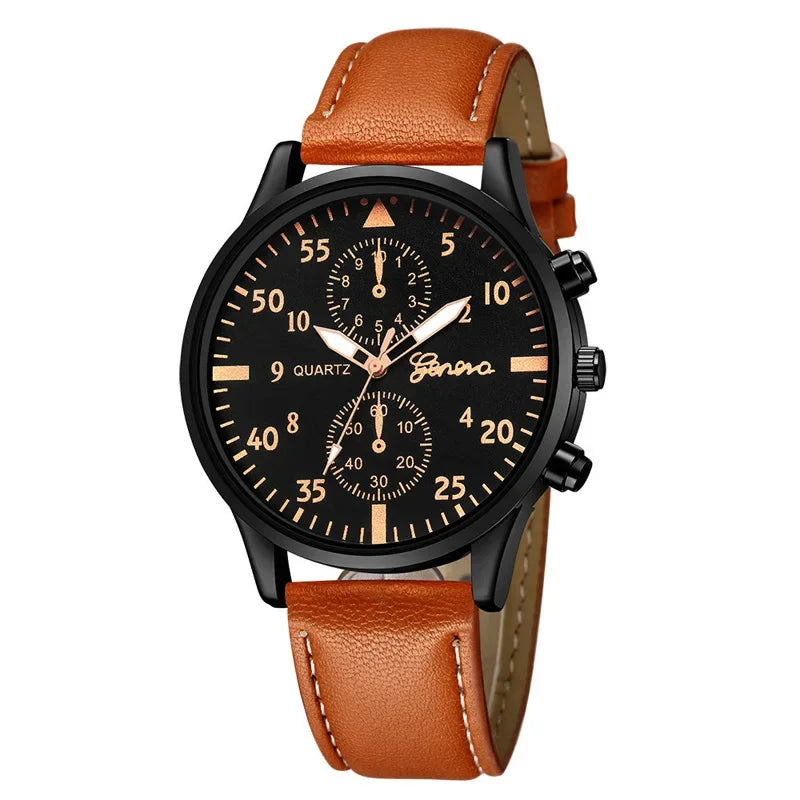 Luxury Men's Watch Fashion Watch For Men Watch Sport Watches Leather Casual Wristwatch Reloj Hombre erkek kol saati